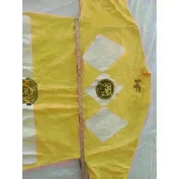 Power Rangers T-Shirt Men's XL Extra Large Yellow Mighty Morphin Short Sleeve - Picture 4 of 7